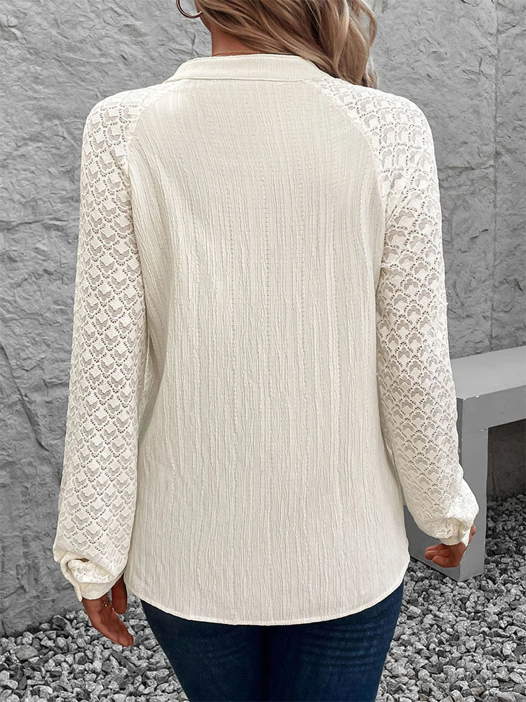 Women's Button Down Elegant Retro Pleated Blouses