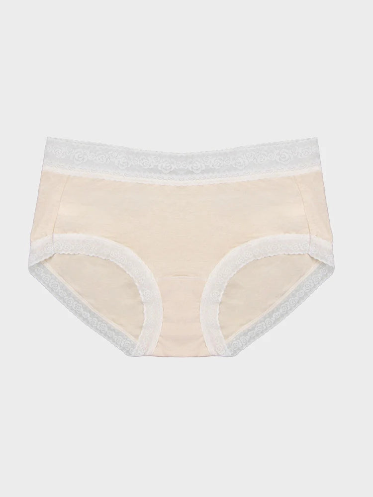 Women’s Cotton Lace Trim Panties 3-Pack