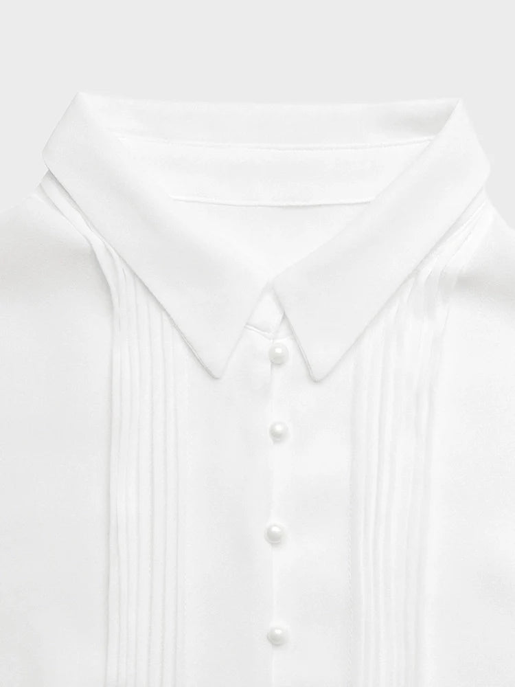 Women's Collared Button Front Midi Dress