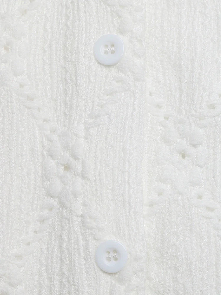 Women's Eyelet Lace Button Down Blouse