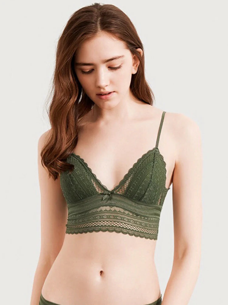 Women’s Lace Bralette Soft Wireless Bra