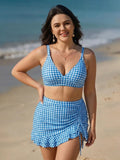 Blue White Plaid