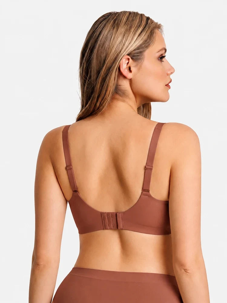 Wireless Comfortable Push-Up Deep V Seamless Jelly Bra
