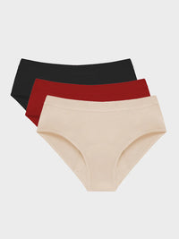 3 Pack（Black+Nude+Red）