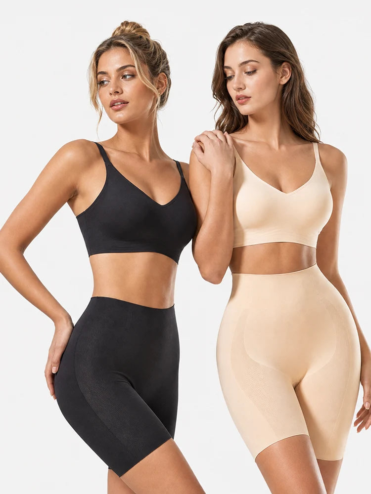 High Waist Seamless Tummy & Hip Control Breathable Shaping Shorts