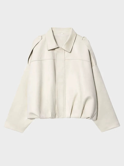 Luxury Faux Suede Bomber Jacket
