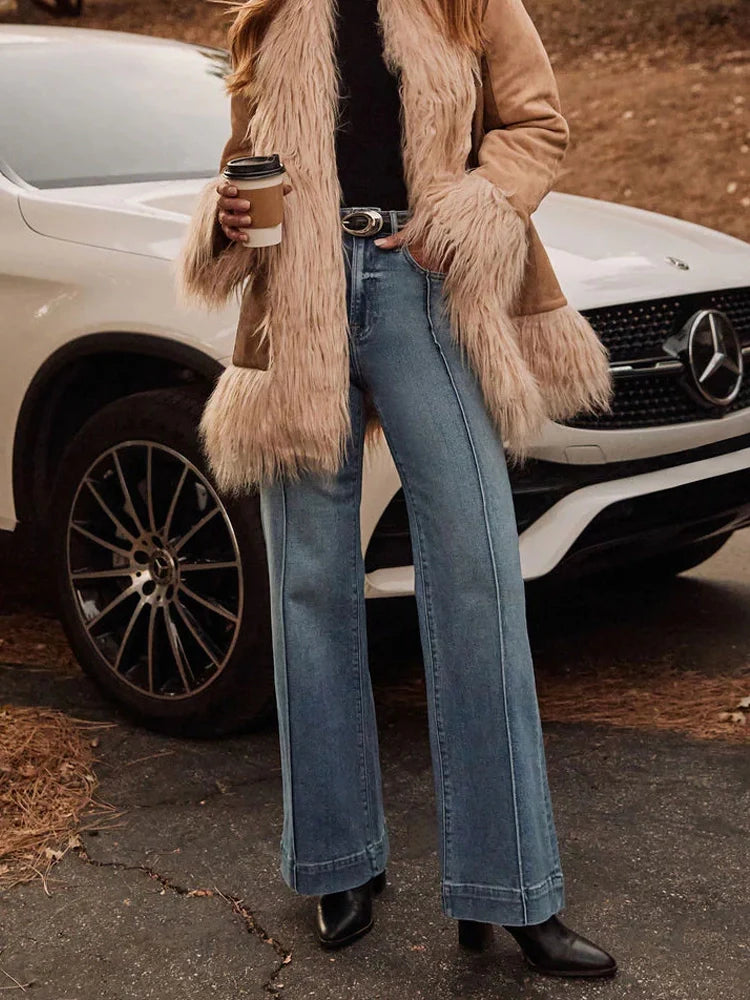 Women's High Wide Leg Jeans
