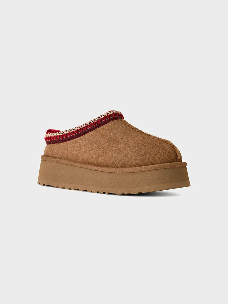 Women's Braided Leather Outdoor Suede Slippers