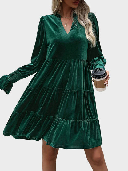 Women’s Velvet Long Sleeve Dress