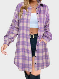 Purple & White Plaid