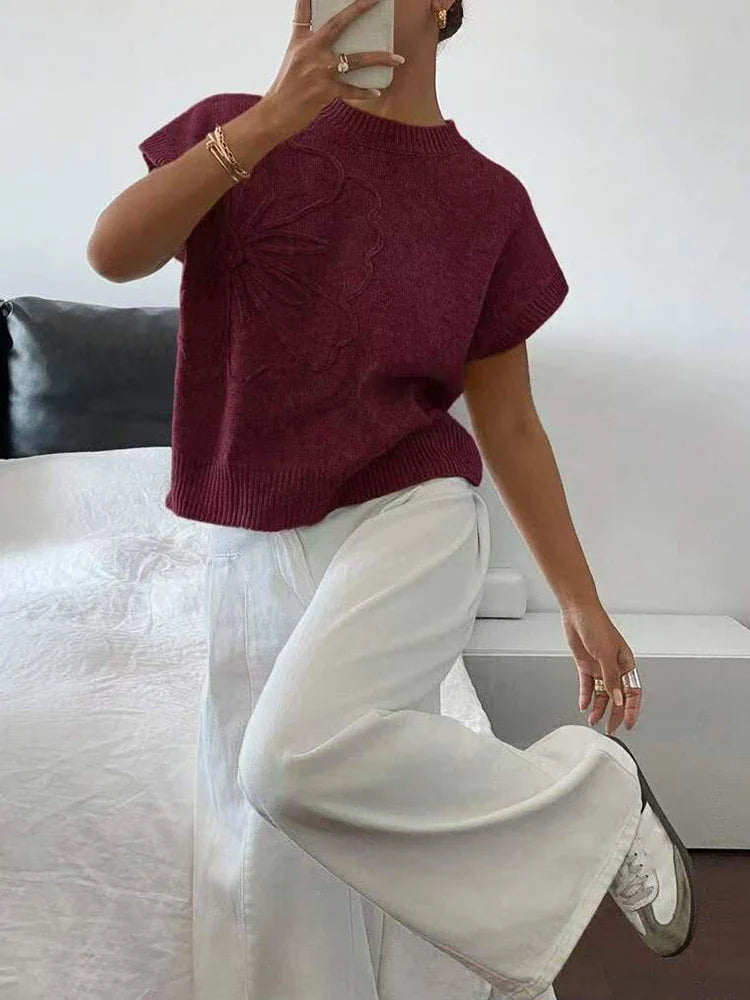 Women's Knitted Vest Top Sleeveless Pullover Sweater Vest