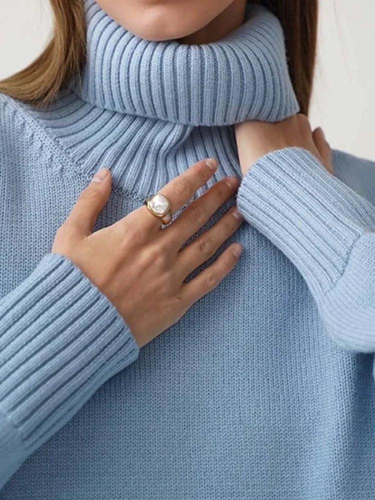 Women's  Turtleneck Oversized  Sweaters