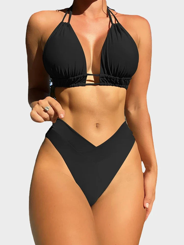 Women's two-piece sexy bikini swimsuit