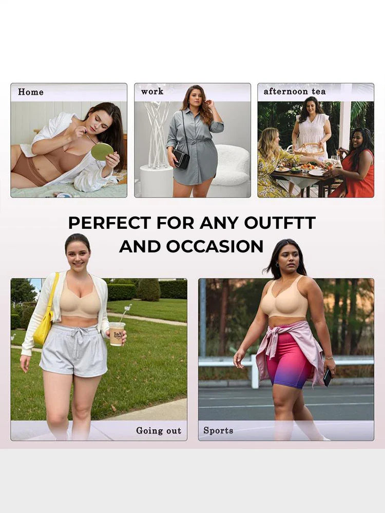 Jelly Bra Plus Size Supportive Seamless Bras