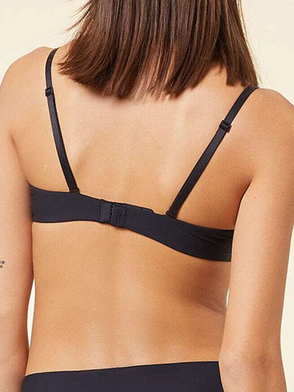 Fits Everybody Push Up Bra for Women-Buttery Soft Scoop Neckline-Padded Underwire Sexy Demi Balconette T Shirt Bras