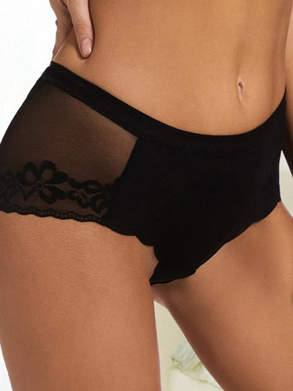 5-Packs Lace Back Hipster Panty