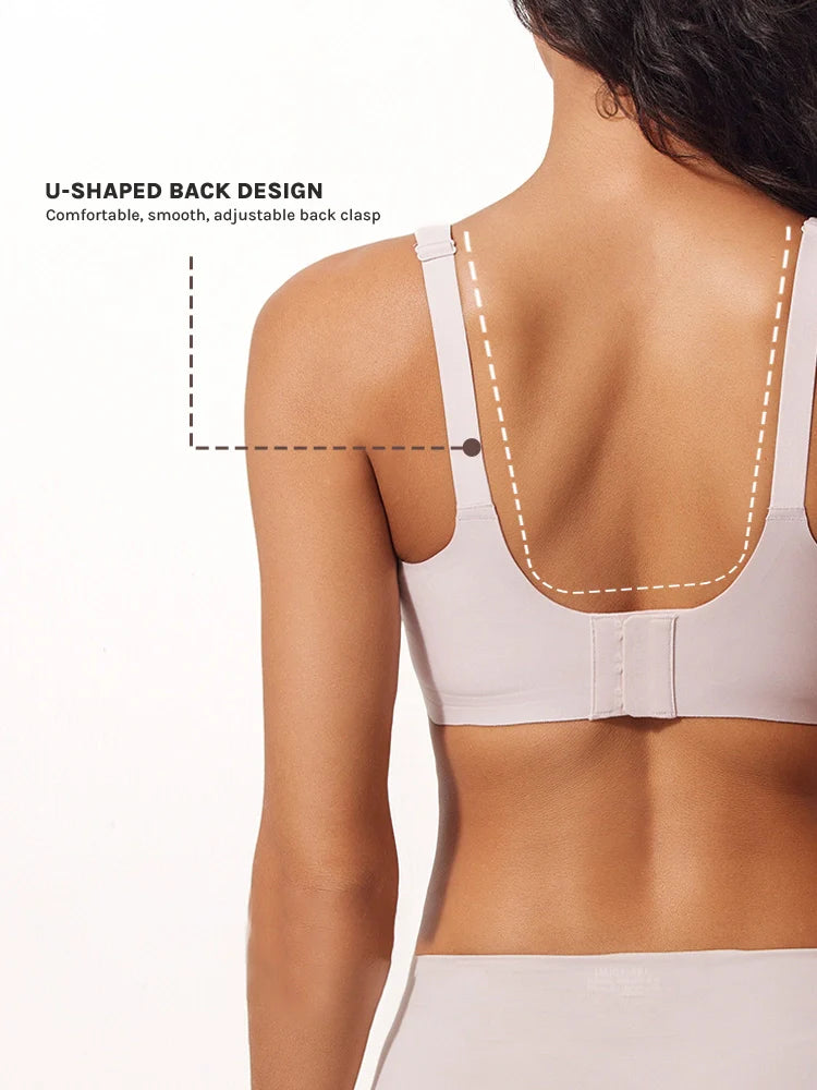 3/4 Cup Mesh Seamless Wireless Jelly Support Bra