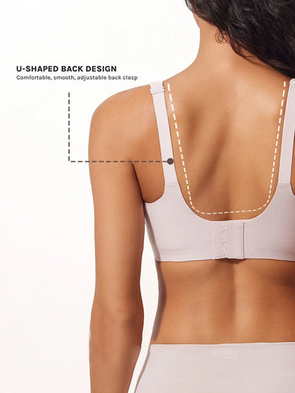 3/4 Cup Mesh Seamless Wireless Jelly Support Bra