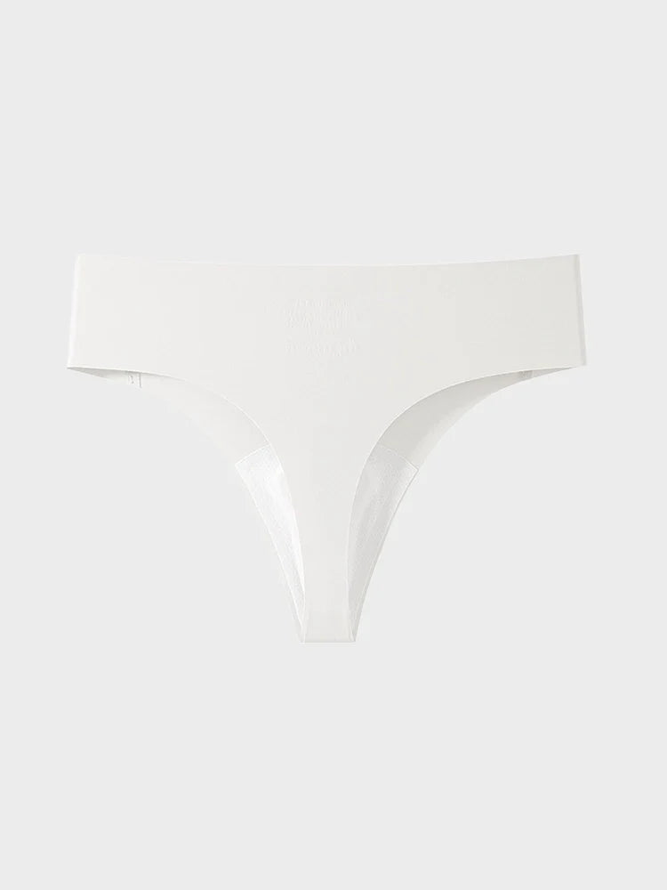 Women’s Seamless Ice Silk Thong Panties 5-Pack