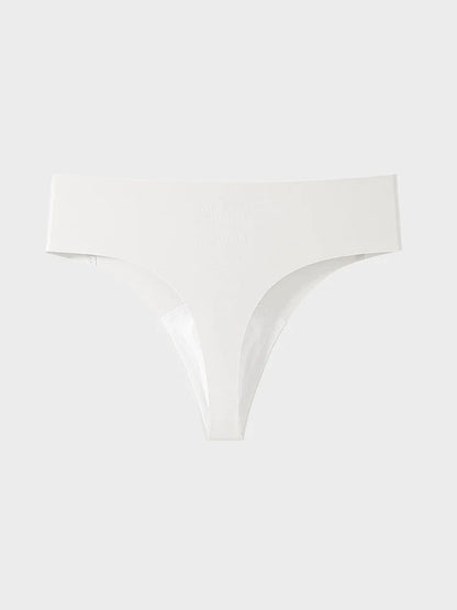 Women’s Seamless Ice Silk Thong Panties 5-Pack