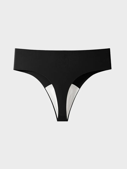 Women’s Seamless Ice Silk Thong Panties 5-Pack