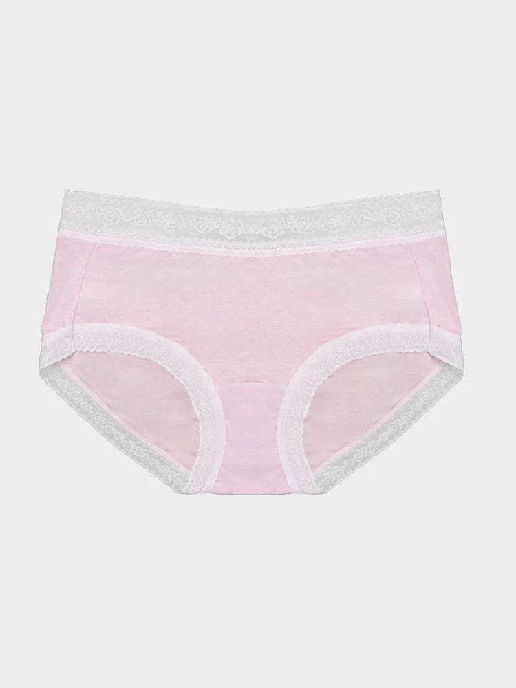 Women’s Cotton Lace Trim Panties 3-Pack
