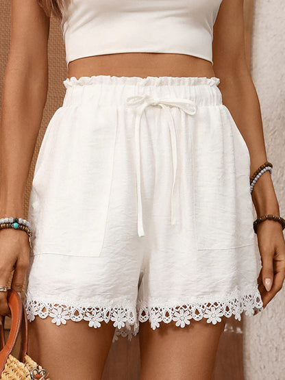 Women’s Boho Lace Cover Up Shorts
