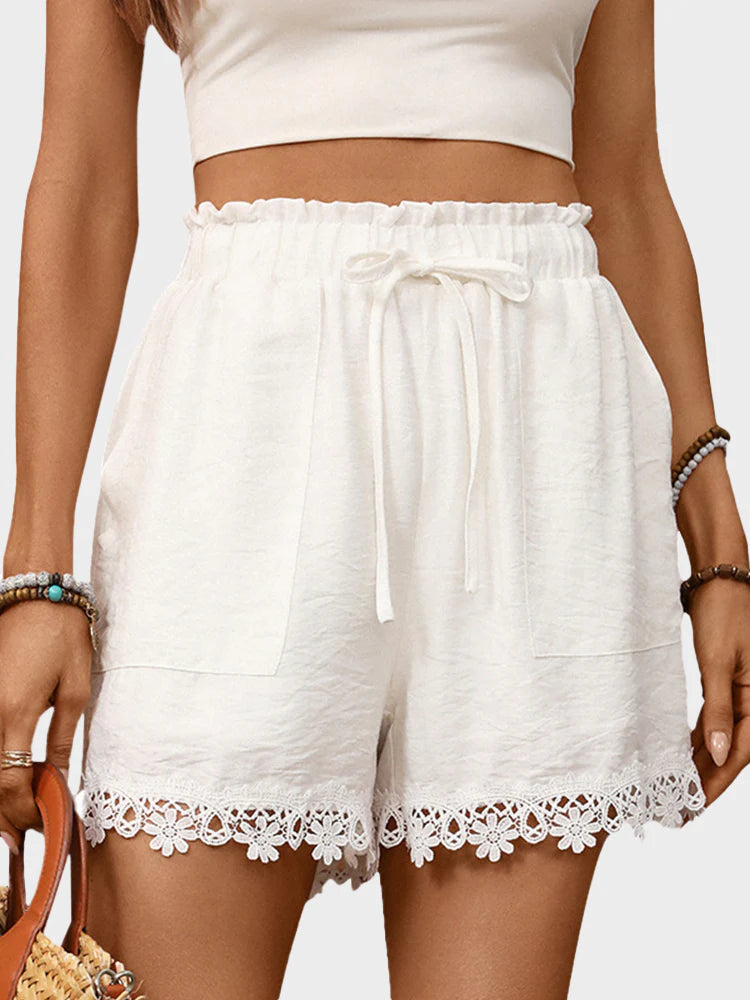 Women’s Boho Lace Cover Up Shorts