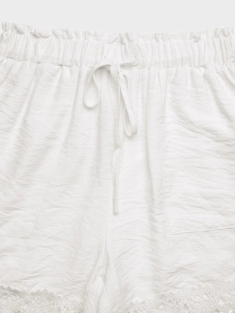 Women’s Boho Lace Cover Up Shorts