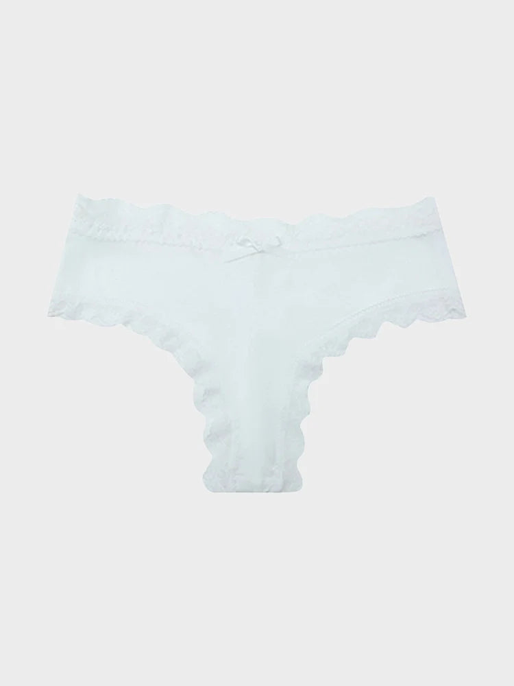 5-Pack Women’s Lace Thongs – Mid Waist Sexy Panties
