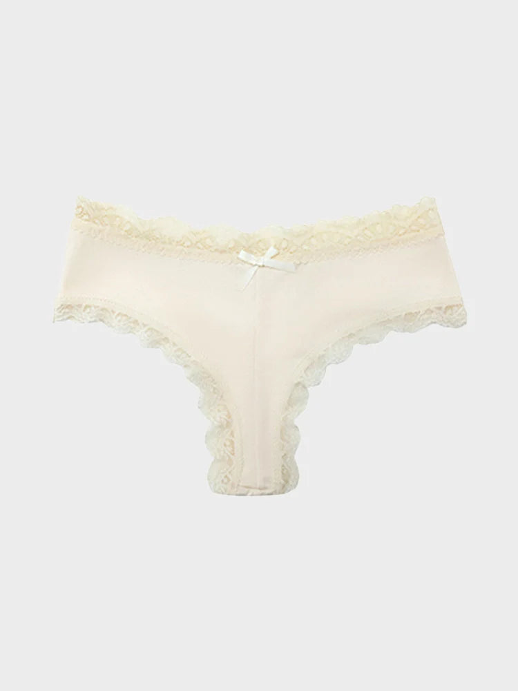 5-Pack Women’s Lace Thongs – Mid Waist Sexy Panties