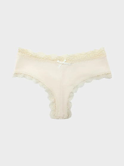 5-Pack Women’s Lace Thongs – Mid Waist Sexy Panties
