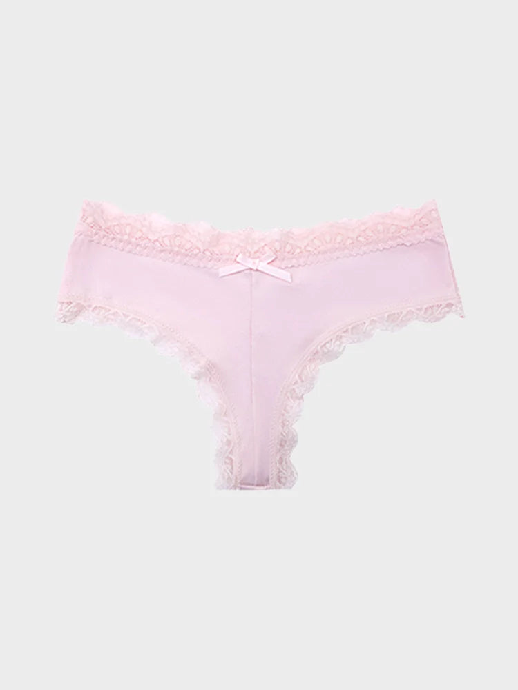5-Pack Women’s Lace Thongs – Mid Waist Sexy Panties