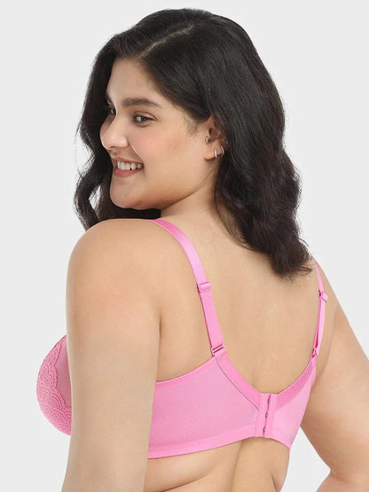 Scalloped Lace Underwire Bra for Fuller Busts