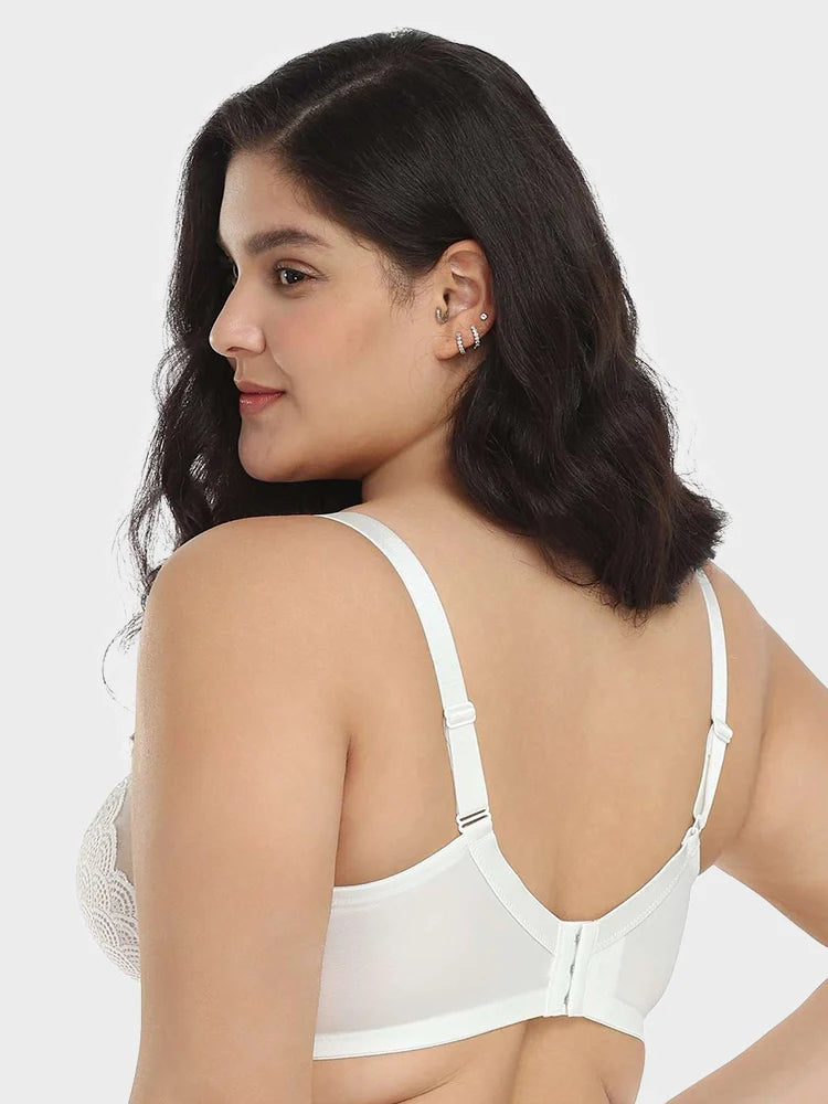 Scalloped Lace Underwire Bra for Fuller Busts