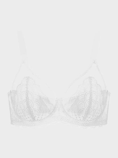 Scalloped Lace Underwire Bra for Fuller Busts