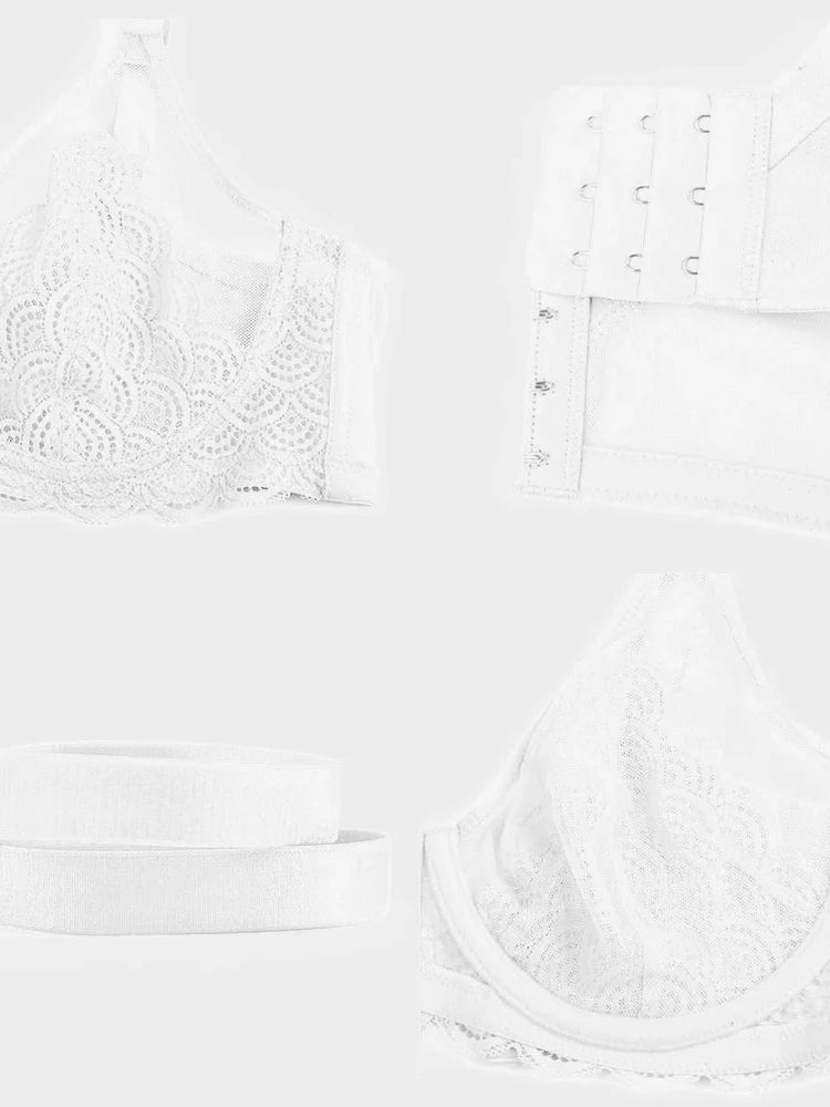 Scalloped Lace Underwire Bra for Fuller Busts