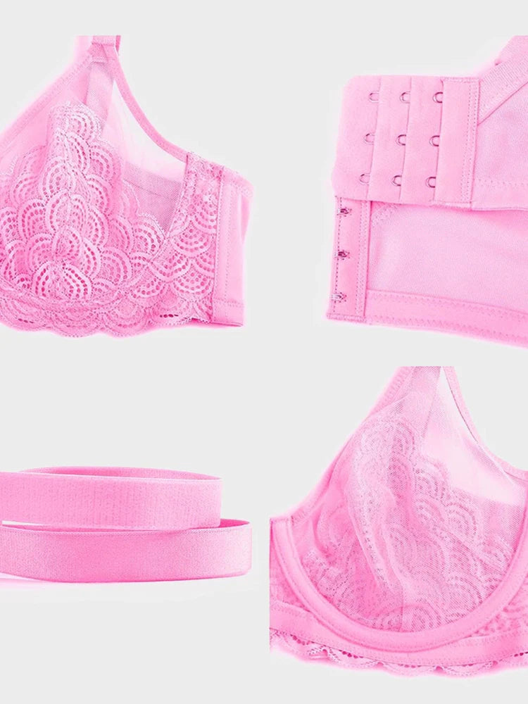 Scalloped Lace Underwire Bra for Fuller Busts