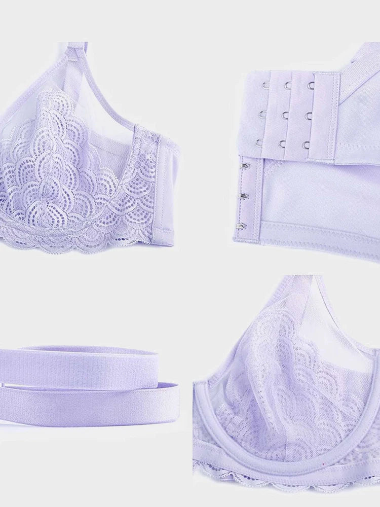 Scalloped Lace Underwire Bra for Fuller Busts