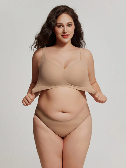 Plus Size Seamless Wireless Full Coverage Bra for Women