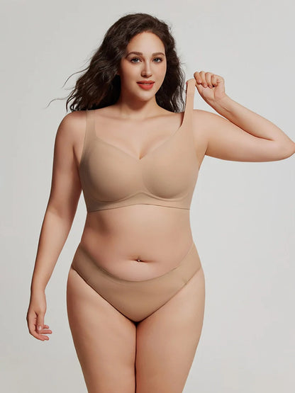 Plus Size Seamless Wireless Full Coverage Bra for Women