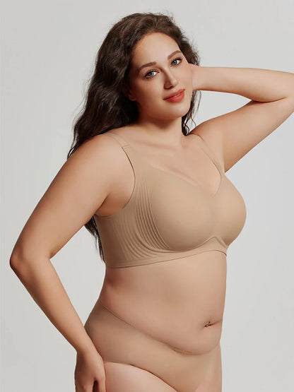 Plus Size Seamless Wireless Full Coverage Bra for Women