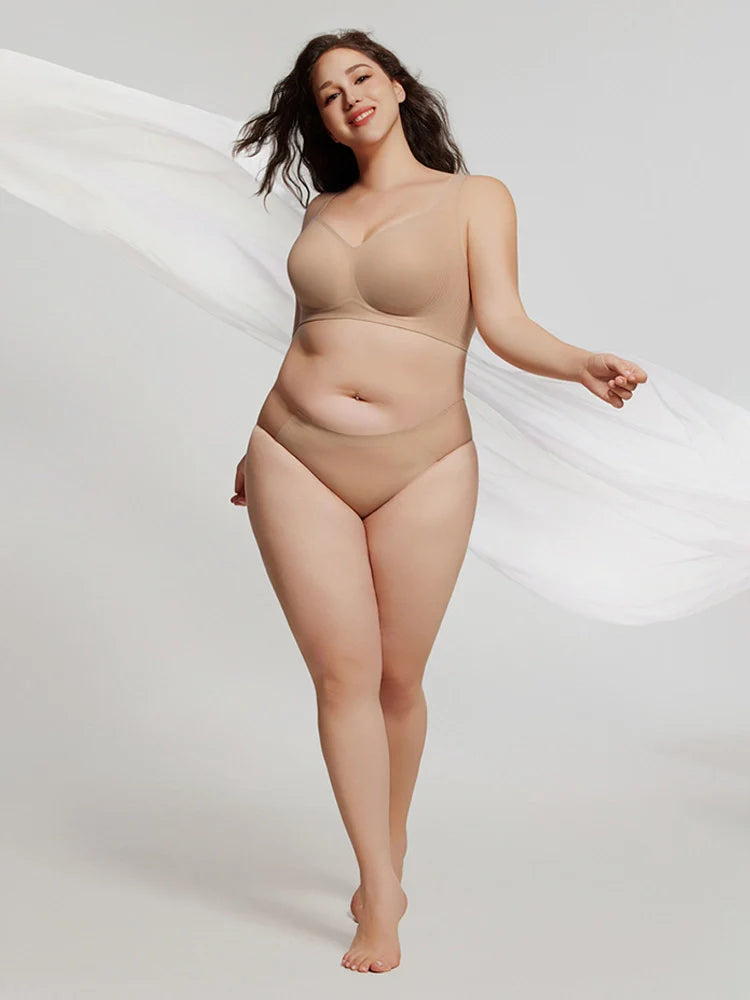 Plus Size Seamless Wireless Full Coverage Bra for Women