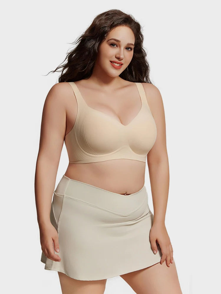 Plus Size Seamless Wireless Full Coverage Bra for Women