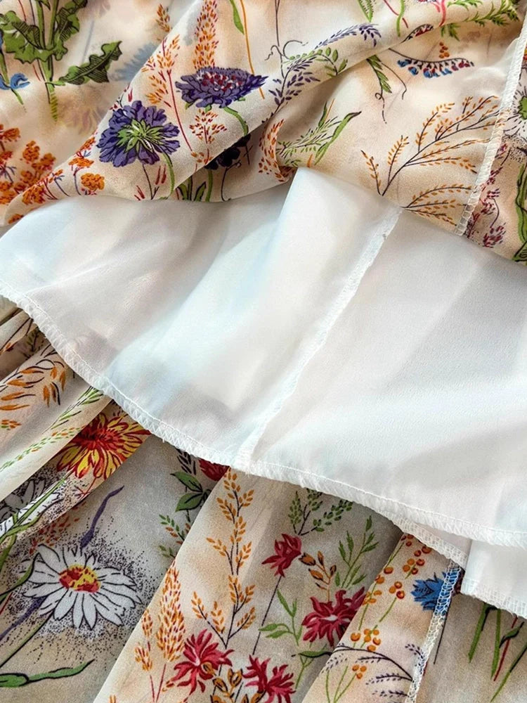 Boho Floral Cami A-Line Summer Dress
