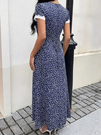 Women’s Vintage Floral Maxi Dress