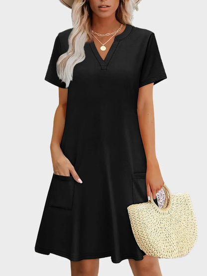 V-Neck Summer Vacation Dress