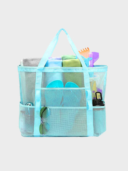 Mesh Beach Bag - Large Beach Tote Bag