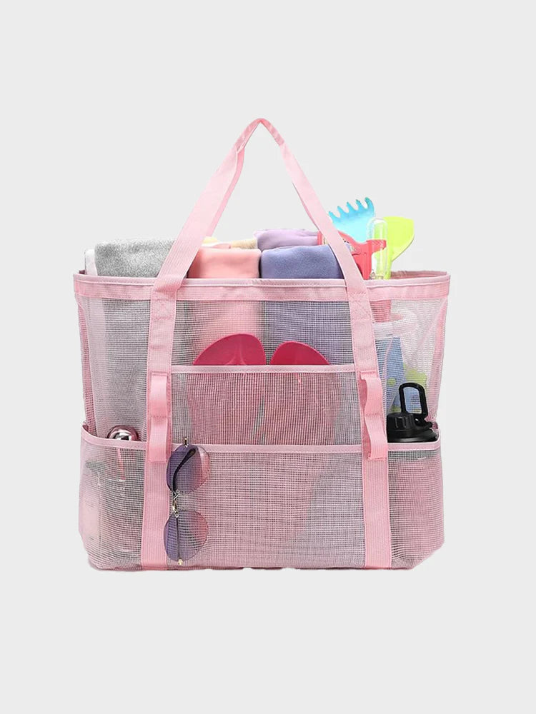 Mesh Beach Bag - Large Beach Tote Bag