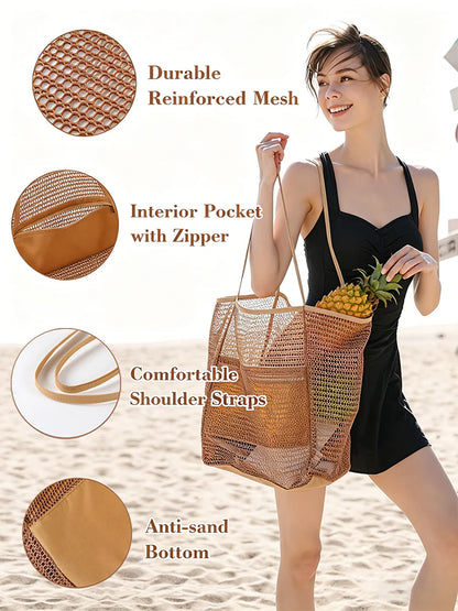 Beach Bag - Beach Vacation Clothes for Women Pool Bag